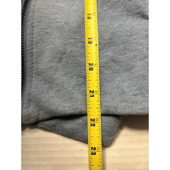 H by Halston Womens 22W Blue Asymmetrical Zip Knit Jacket Moto Blazer Stretch - Picture 10 of 10